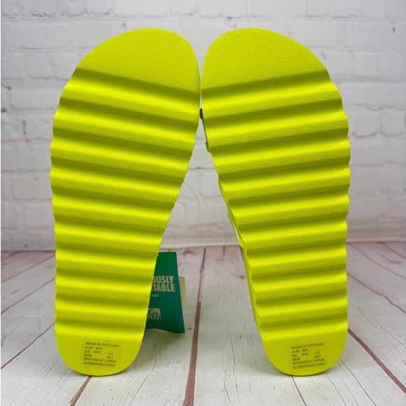 Reef Vista Hi-Energy Clear Strap Citron Slides Sandals Women’s Size 9.5 - Picture 9 of 9